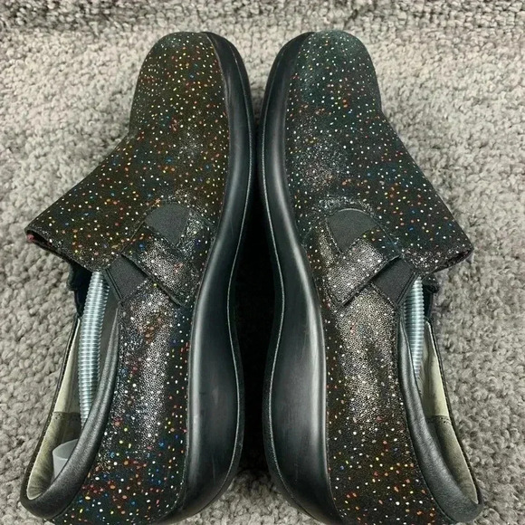 Alegria KAR-763XW Paityn Confetti Sprinkles Black Slip-On Clogs 40 US 9.5-10 - Picture 2 of 8